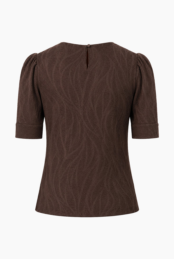 Blusa Ivonne recta manga corta