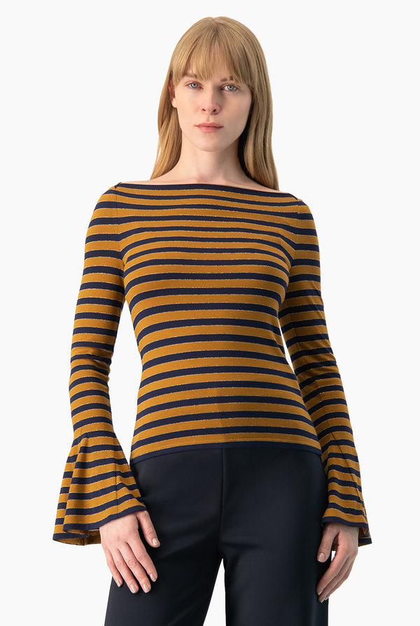 Blusa Ivonne manga volantes