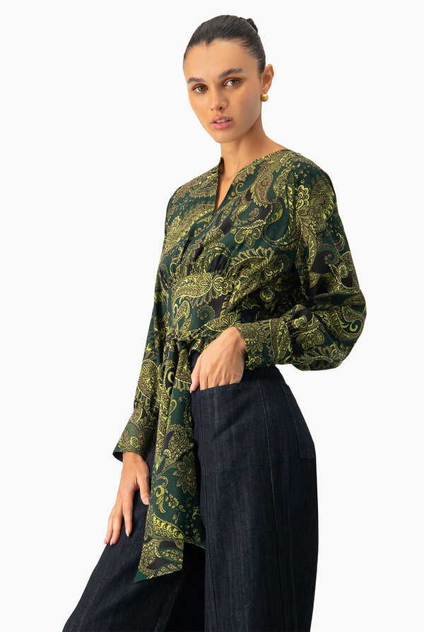 Blusa con amarre Ivonne