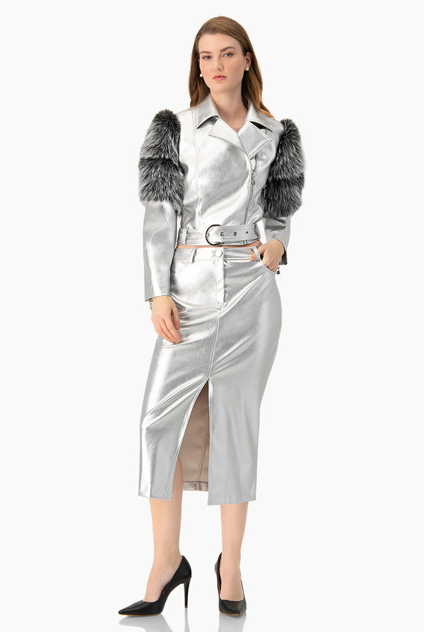 Falda larga con bolsillos