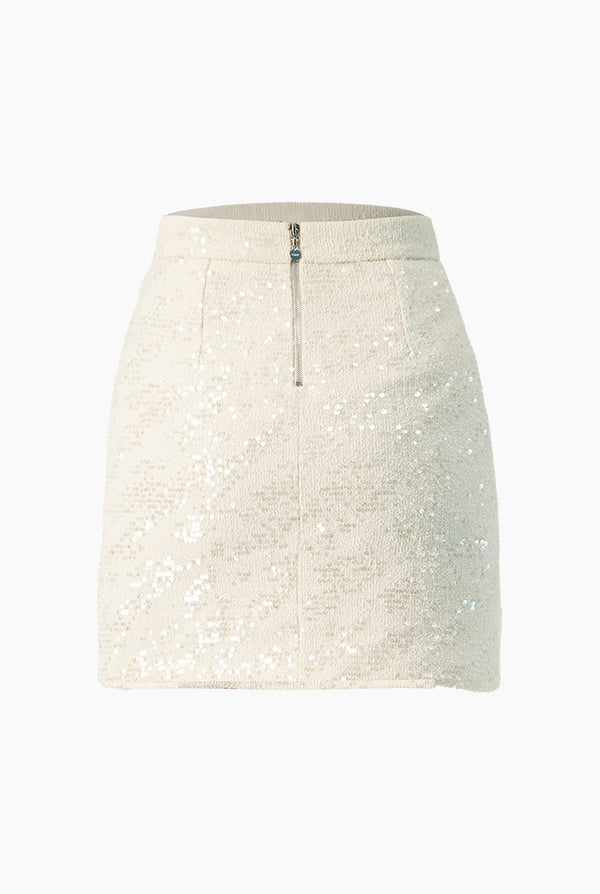 Falda corta con botones