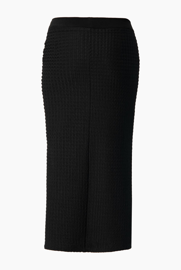 Falda negra midi