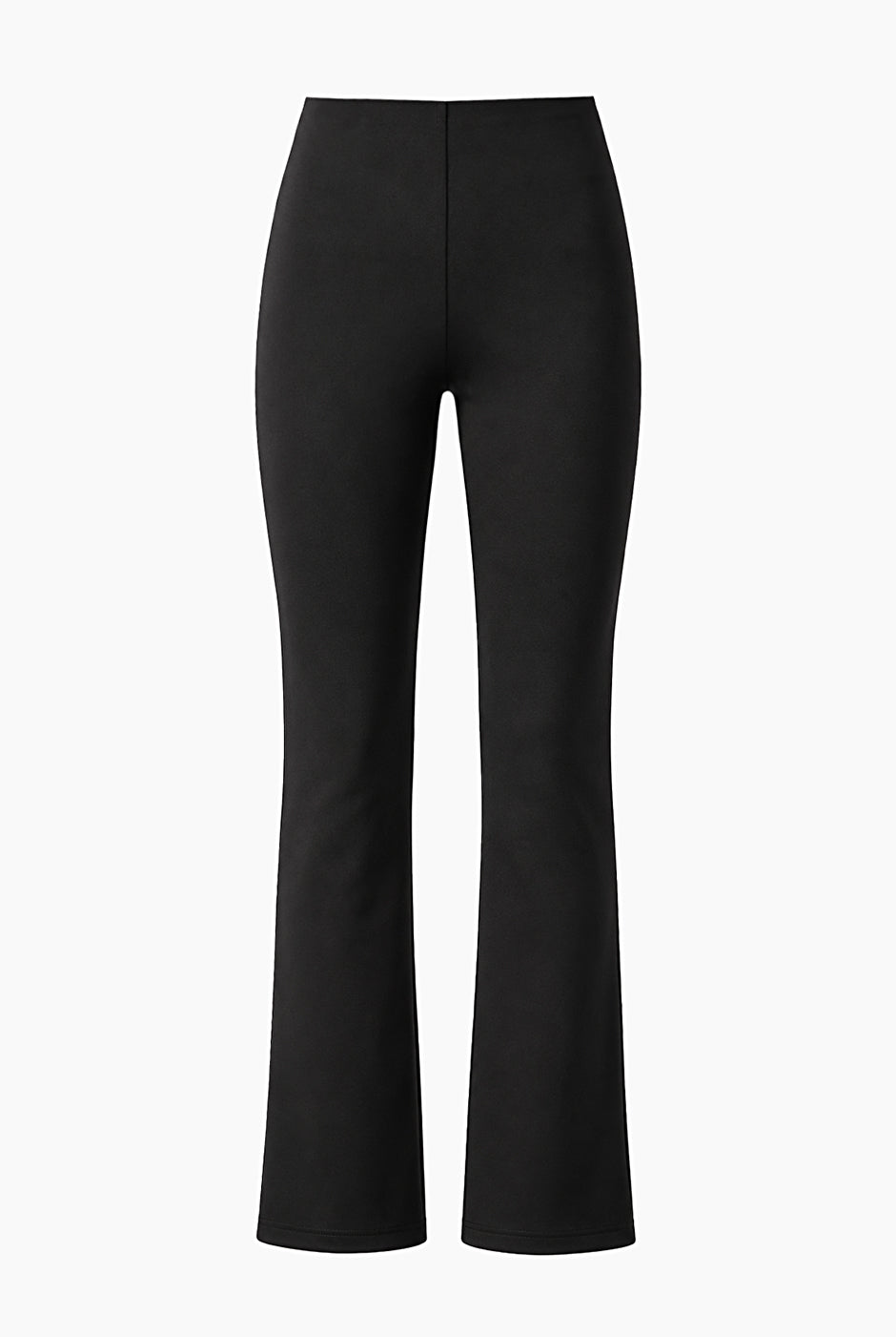 Legging negro entallado sin costuras con pretina de soporte