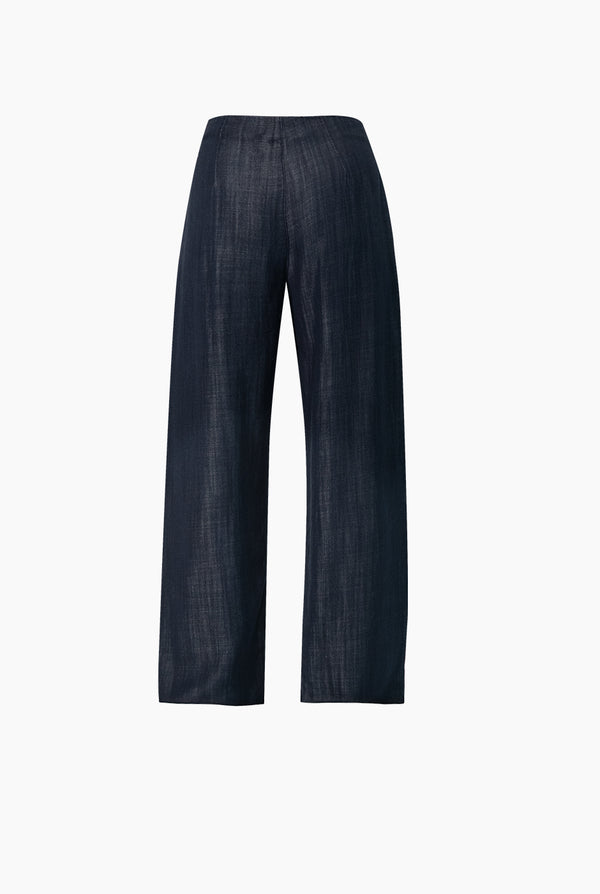 Jeans amplio con botones en pretina