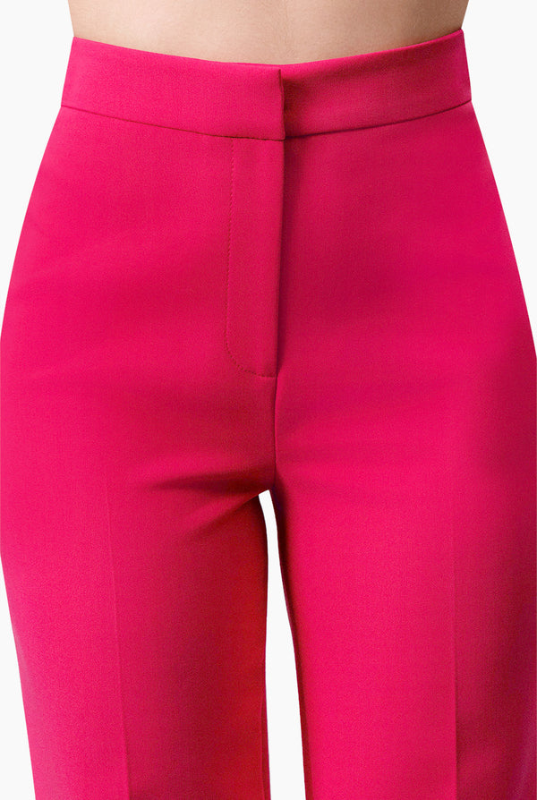 Pantalon sastreado recto fucsia