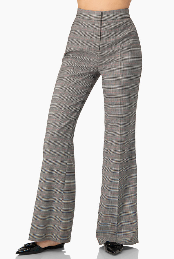 Pantalon corte campana con cierre