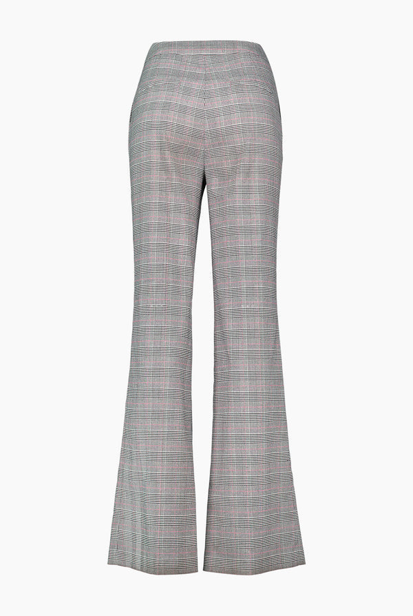 Pantalon corte campana con cierre