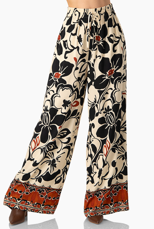 Pantalon estampado con bolsillos