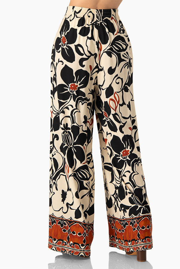 Pantalon estampado con bolsillos