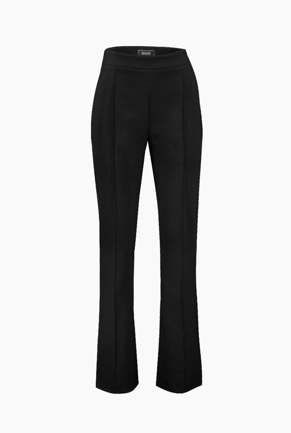 Pantalon recto tono negro
