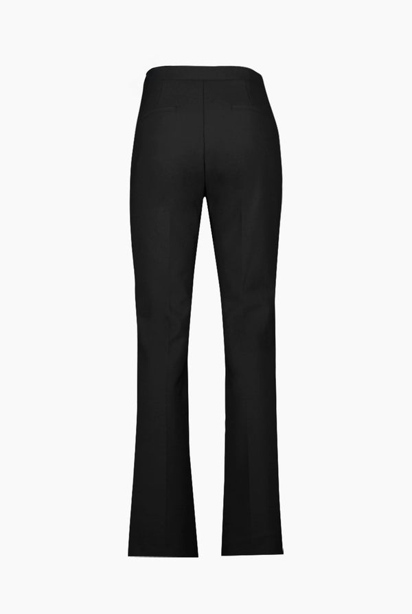 Pantalon recto tono negro
