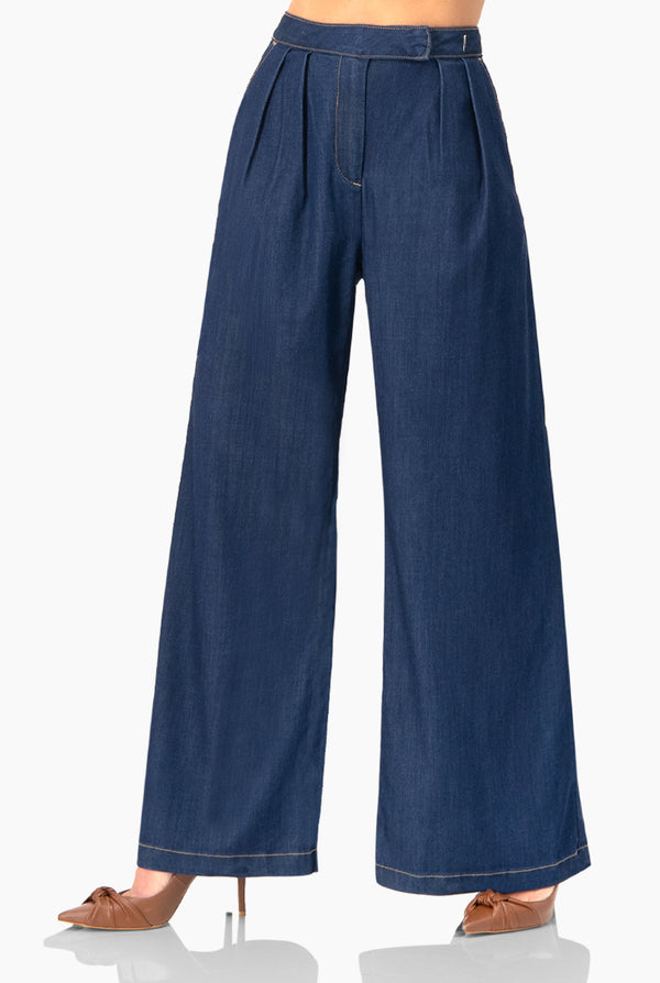 Jeans de pierna amplia y bolsillos