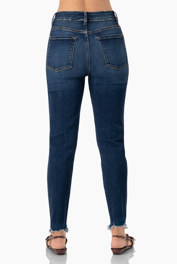 Jeans skinny de 5 botones frontales