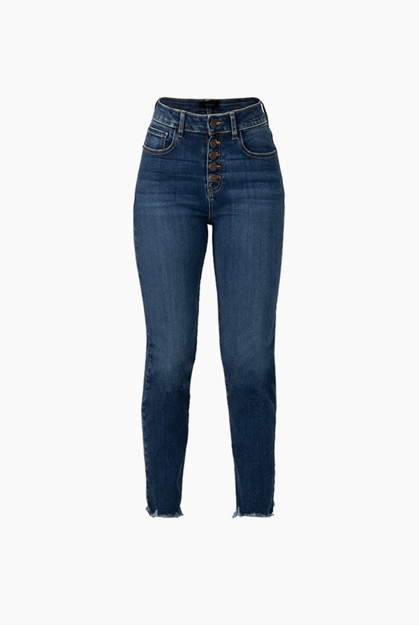 Jeans skinny de 5 botones frontales