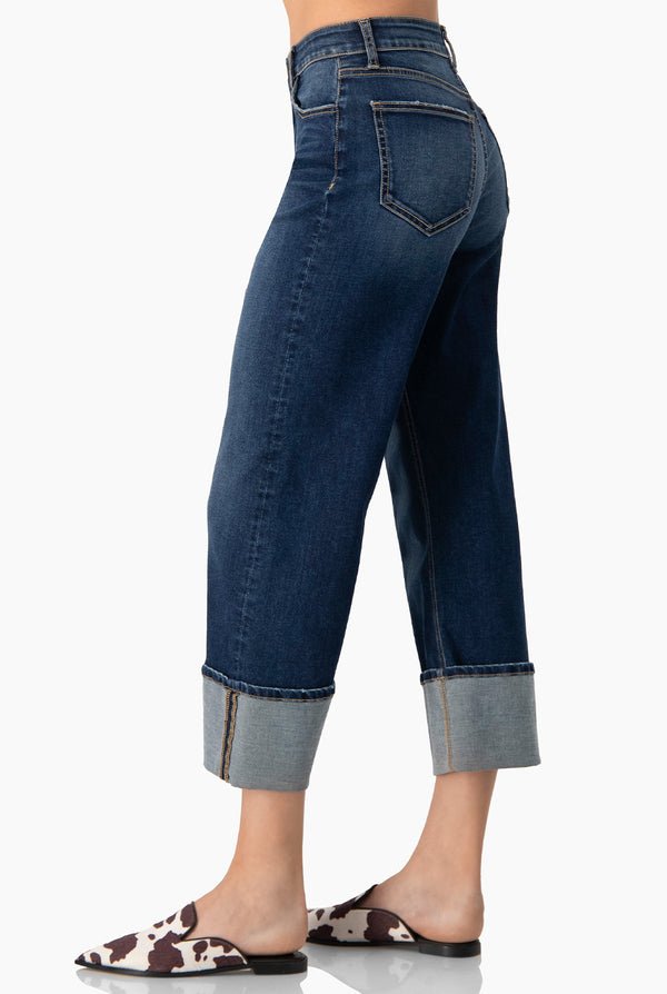 Jeans recto de mezclilla