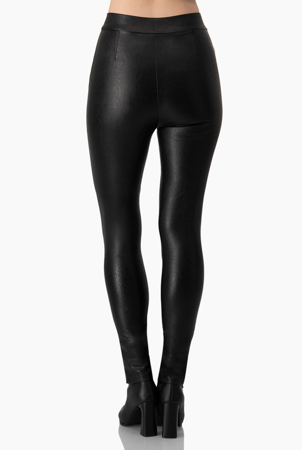 Legging en vinipiel negro