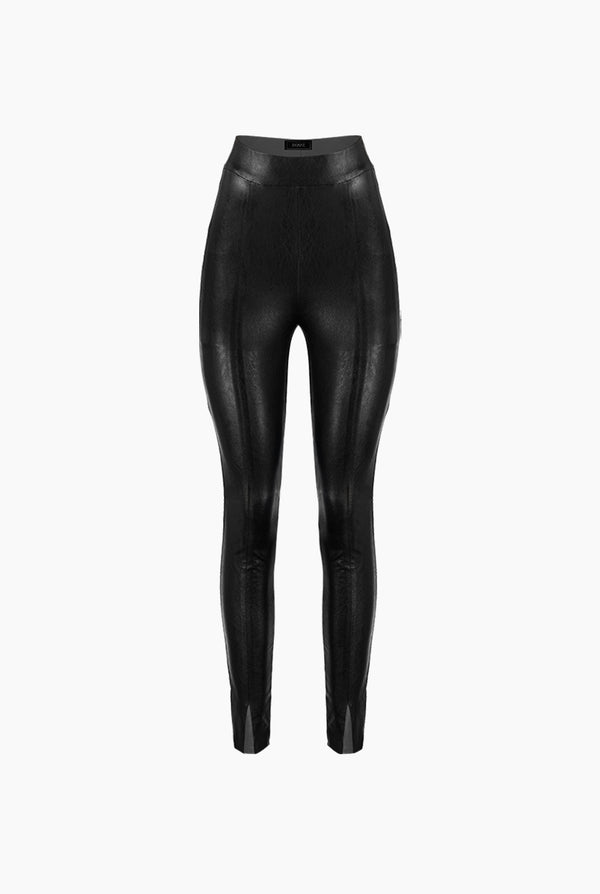 Legging en vinipiel negro