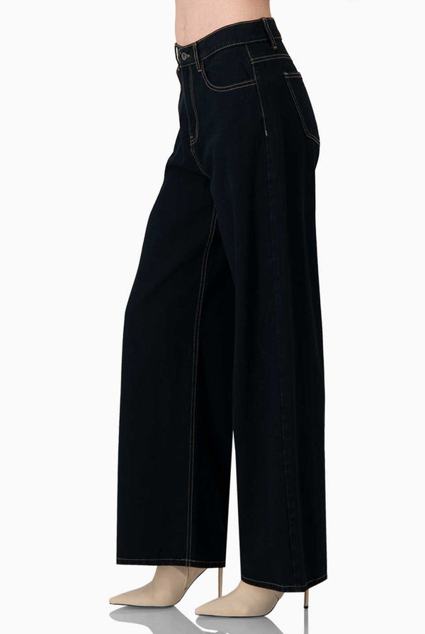 Jeans de mezclilla amplio