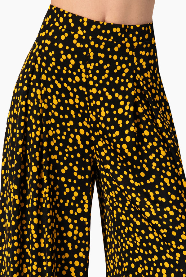 Pantalon amplio de lunares