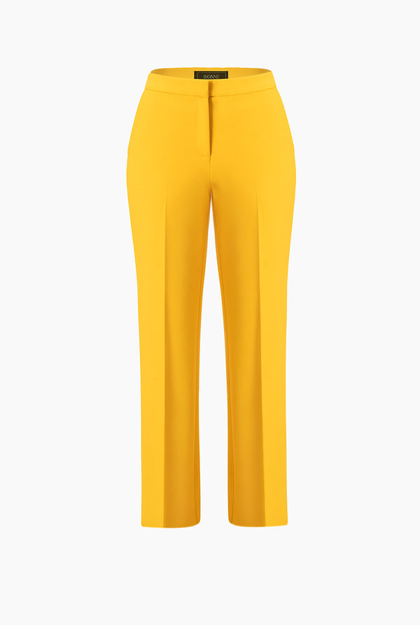 Pantalon sastreado en tono amarillo