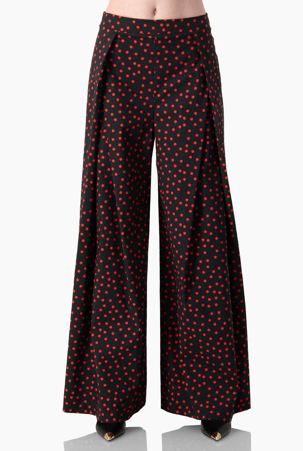 Pantalon lunares amplio