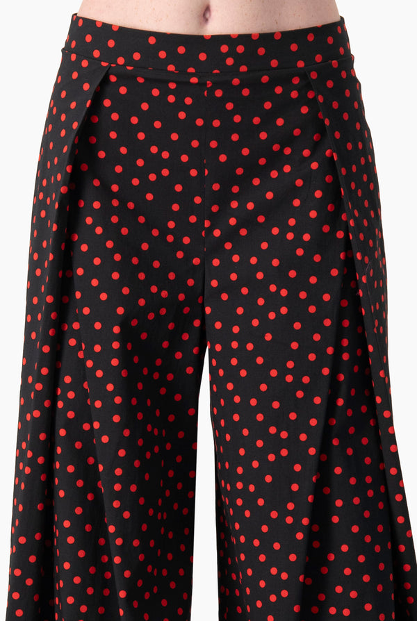 Pantalon lunares amplio