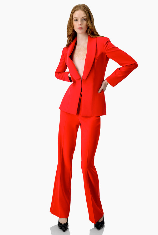 Pantalon sastreado rojo