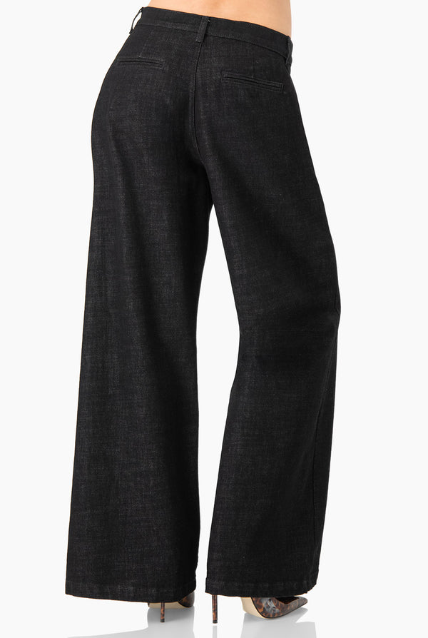 Jeans amplio de tiro alto