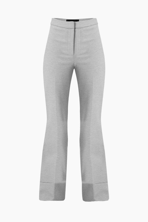 Pantalon campana y dobladillo ancho