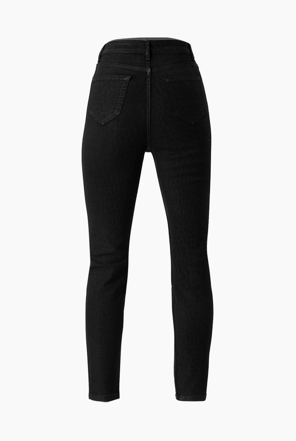 Jeans skinny en tono negro