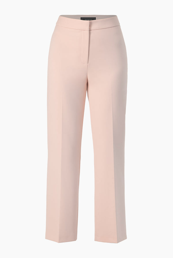 Pantalon recto en tono rosa