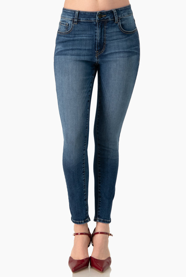 Jeans skinny deslavado