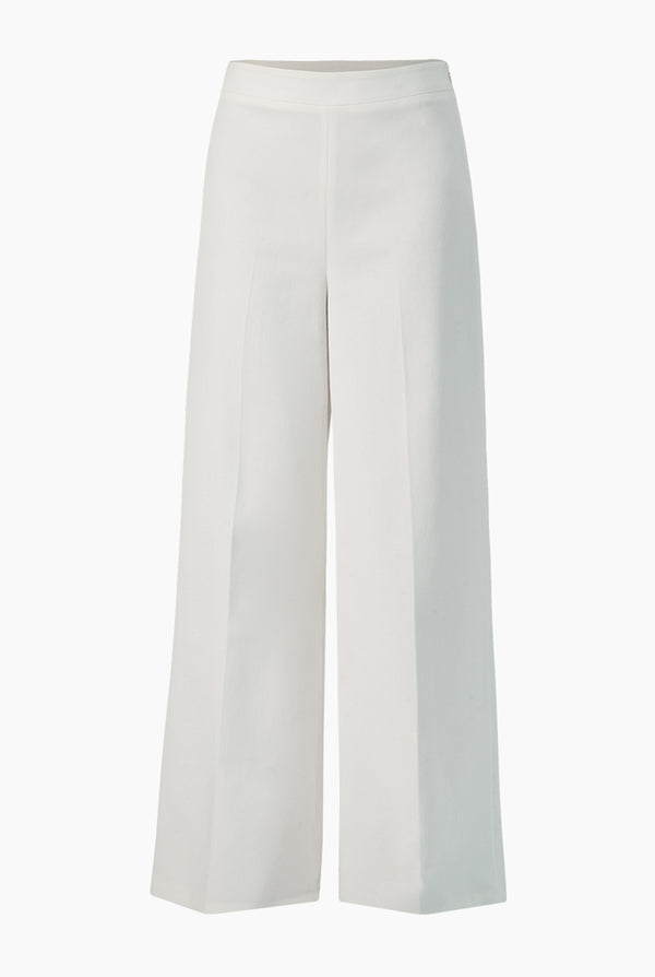 Pantalon blanco de pierna amplia