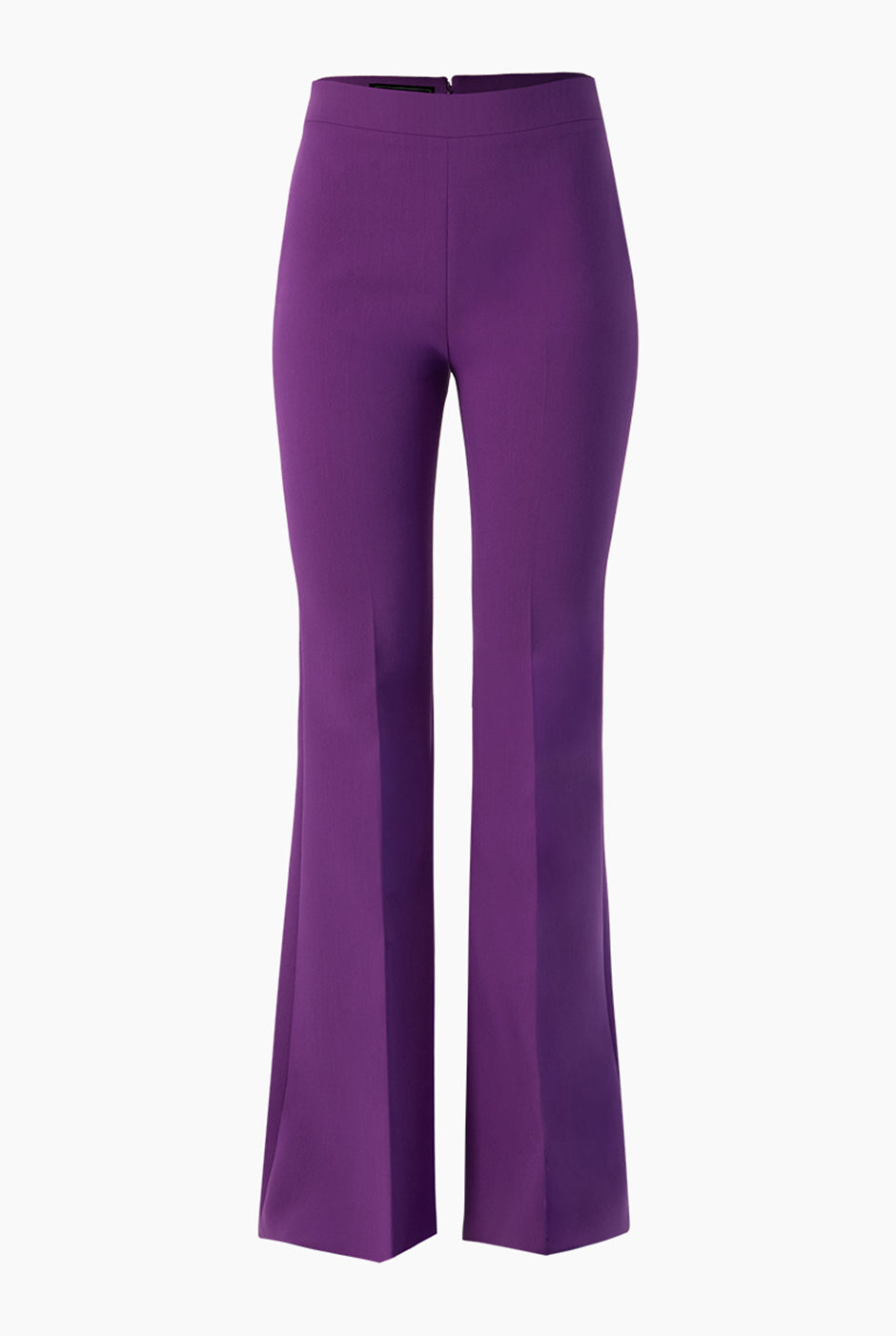 Pantalón acampanado morado sin bolsas y con pinzas traseras