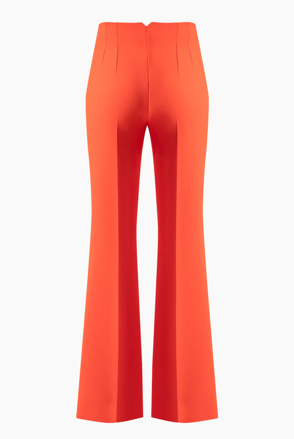 Pantalón acampanado naranja