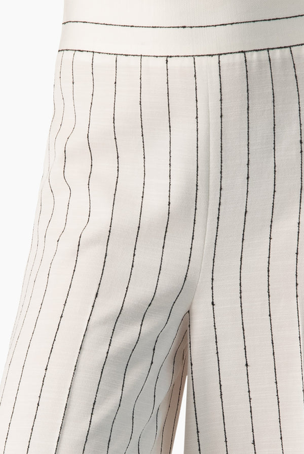 Pantalon amplio de rayas