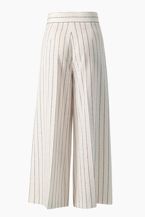 Pantalon amplio de rayas