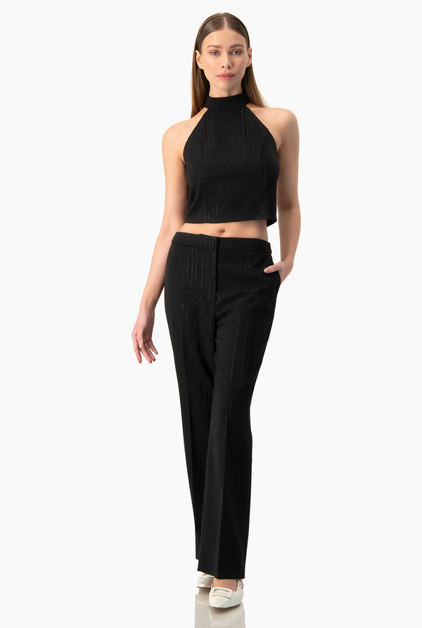 Pantalon capri con bolsillos