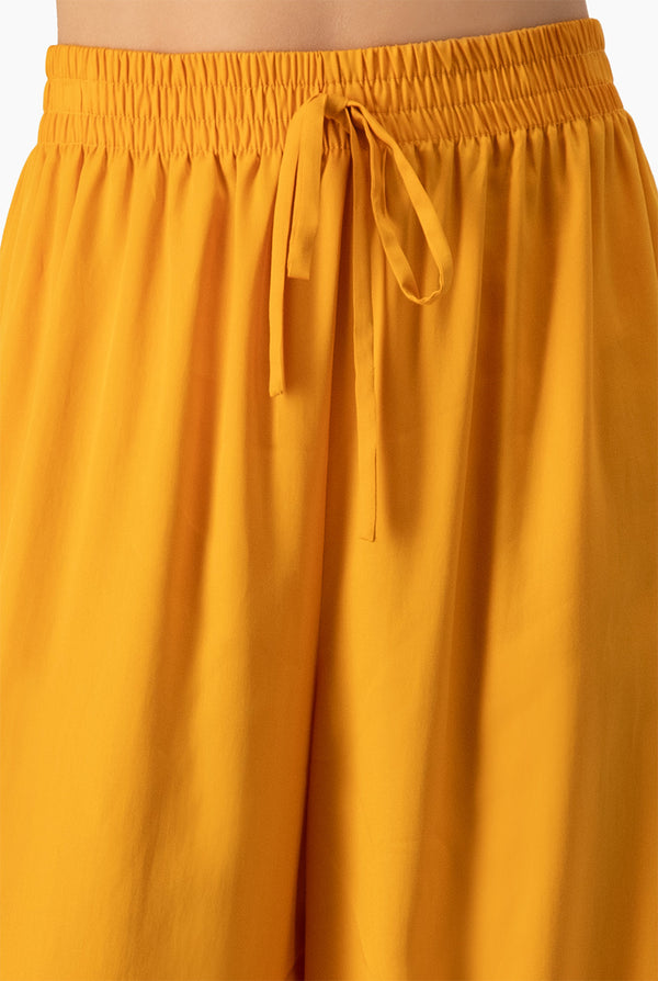Pantalon pierna amplia naranja