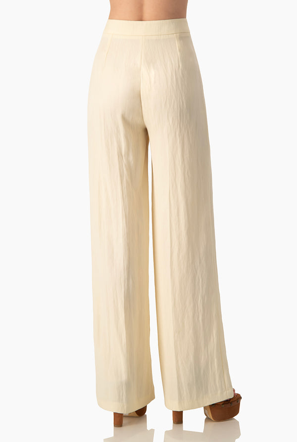 Pantalon recto pierna amplia
