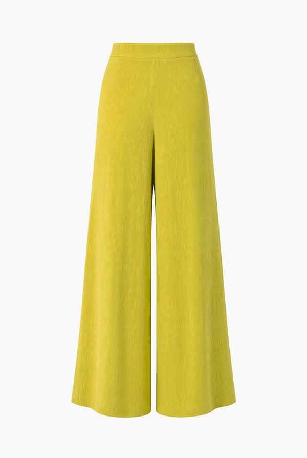 Pantalon amplio verde con pinzas