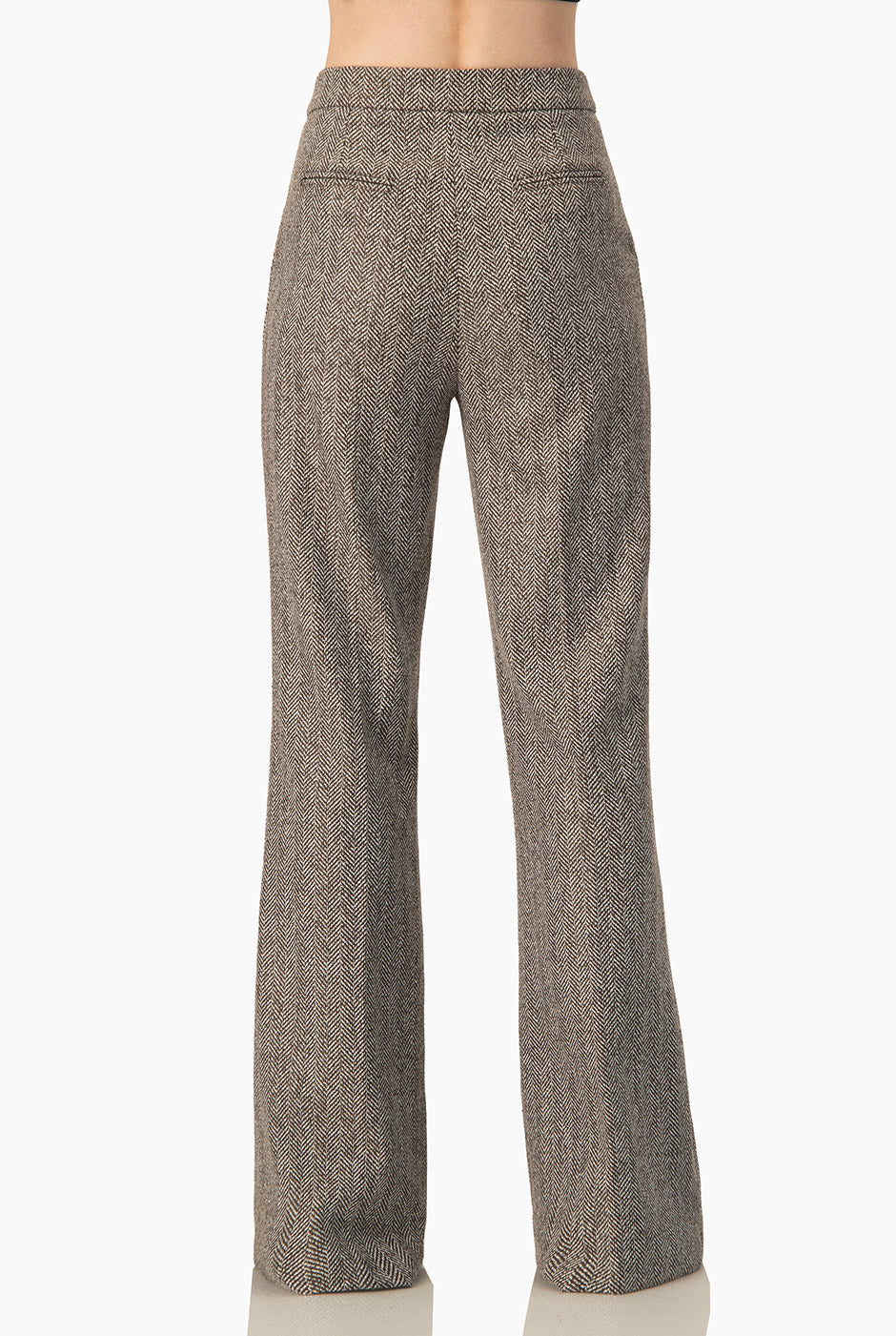 Pantalón Ivonne semi campana café con bolsillos