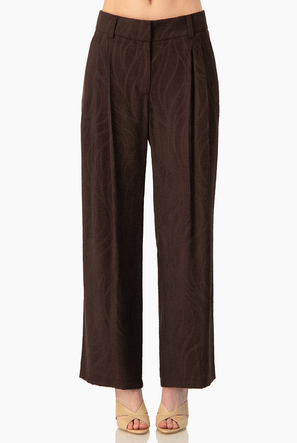 Pantalon Ivonne liso cafe