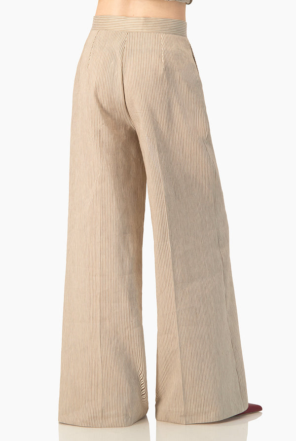 Pantalon Ivonne amplio rayado