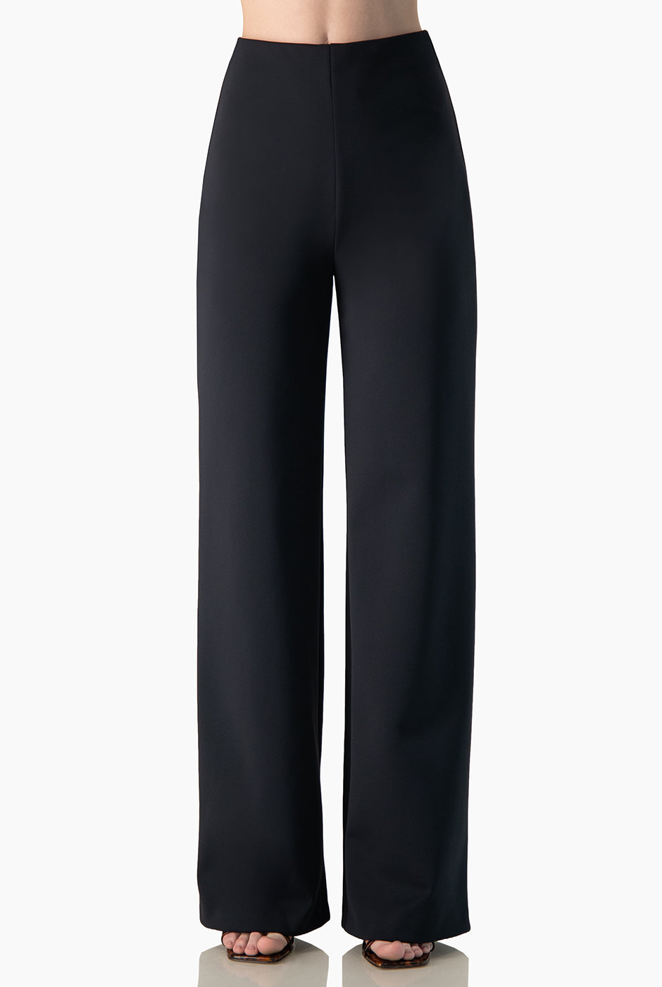 Pantalón Ivonne liso recto azul marino sin bolsillos