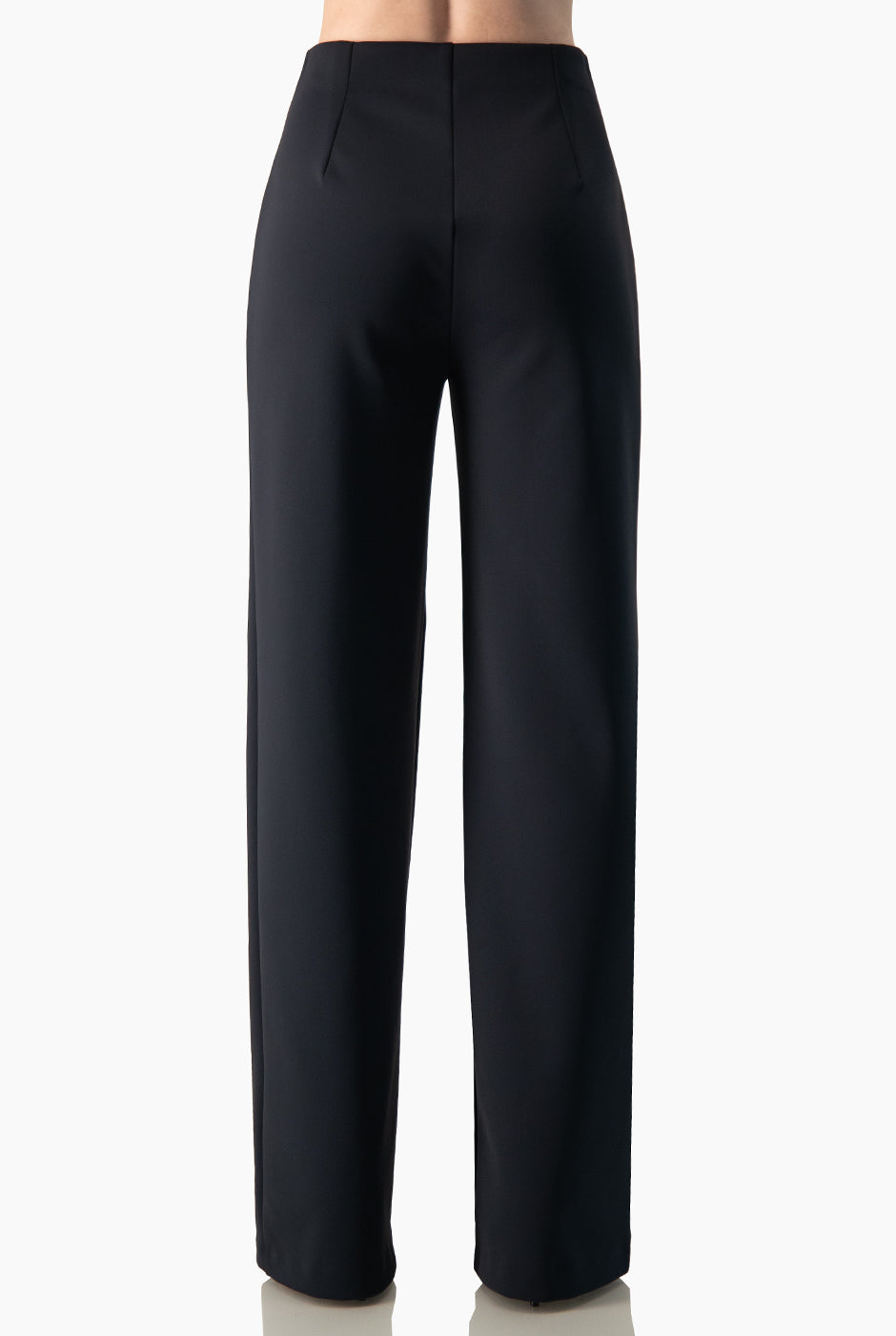 Pantalón Ivonne liso recto azul marino sin bolsillos