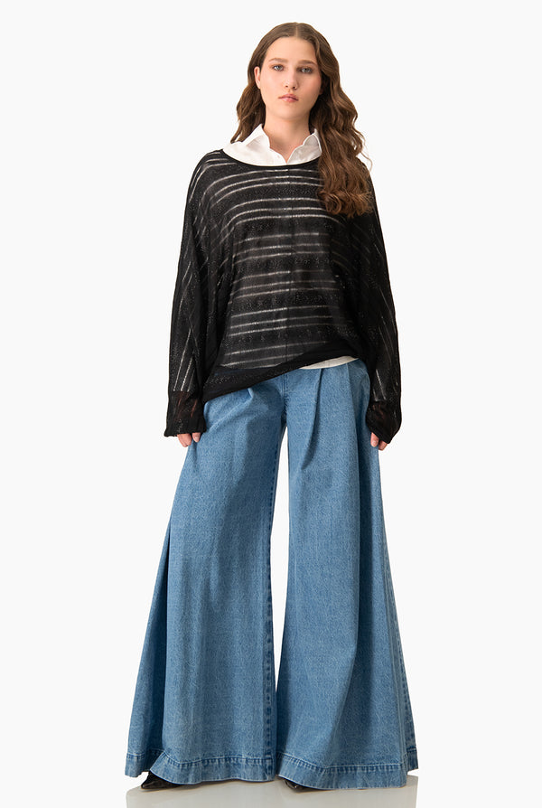 Jeans Ivonne amplio con pinzas