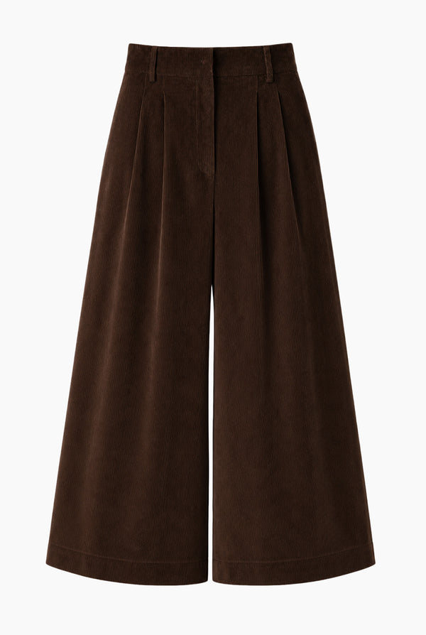 Pantalon Ivonne amplio cafe