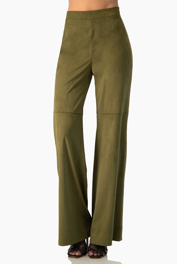 Pantalon Ivonne acampanado verde