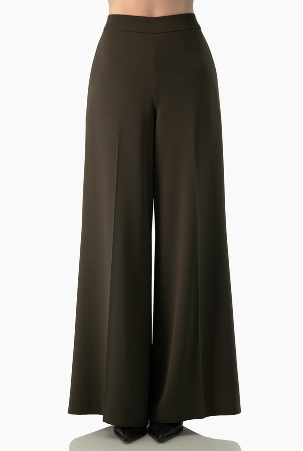 Pantalon Ivonne amplio olivo